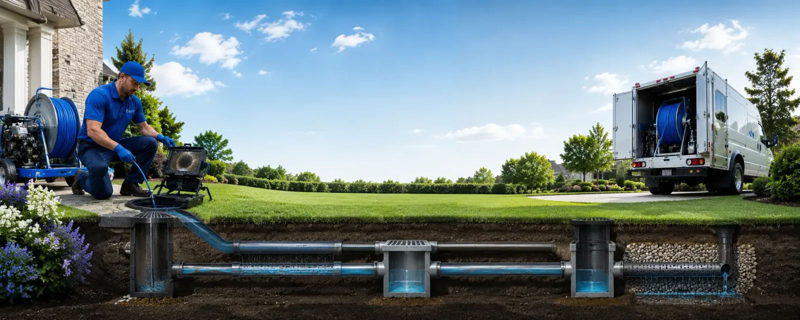 Outdoor drain cleaning information for Kosse, TX